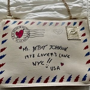 Betsey Johnson Letter Mail PO shoulder/crossbody handbag